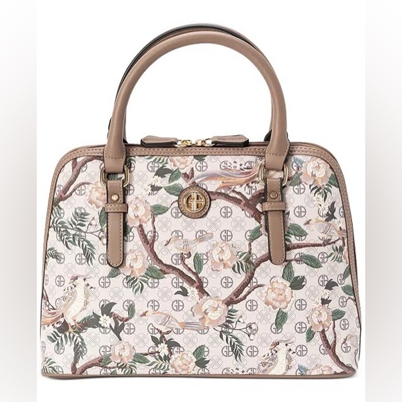 Giani Bernini Handbags - GIANI BERNINI Botanical Floral Faux Leather Dome Bag, Created for Macy's NWT
